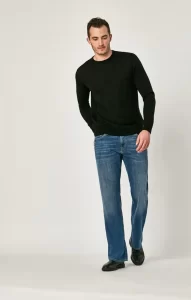 Josh In Mid Foggy Jeans Williamsburg With Optional Decoration - MAVI0045026518M - Front