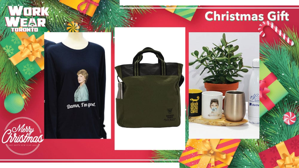 Christmas Gift Ideas 2020 - Custom Gifts - Custom Products - Workwear Toronto - Custom T-Shirts - Custom Bags - Custom Mugs