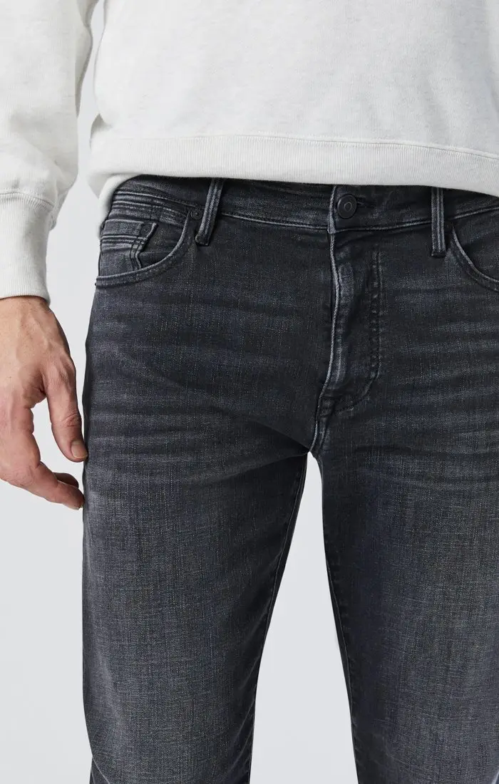 MAVI0035134656M - Marcus Grey Organic Move Jeans With Optional Decoration - Front Closeup