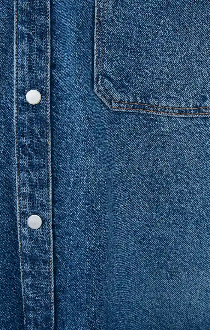 MAVI021521-32742M - Parker Indigo Blue Denim Jacket for men - Closeup