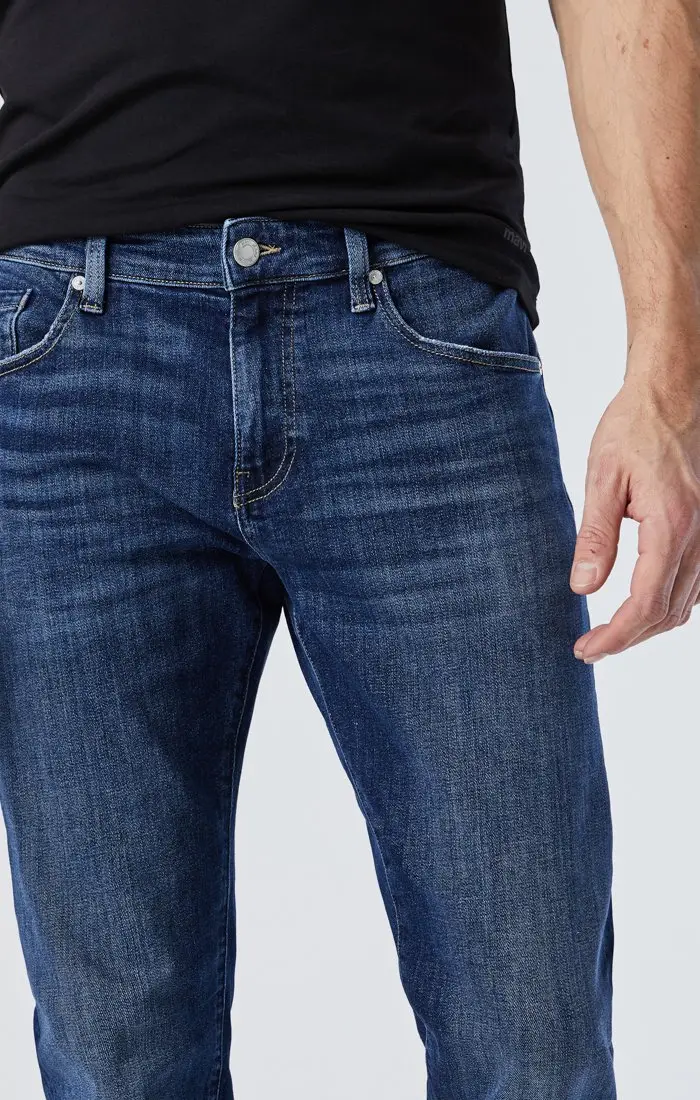 Marcus Dark LA Vintage Jeans With Optional Logo in Toronto - MAVI0035134510M - Front Closeup
