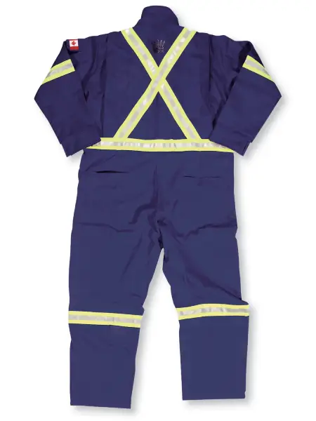 Navy Blue Ultrasoft FR Coveralls - Workwear Toronto - Custom Logo WTBK1700FRI-NV - Back