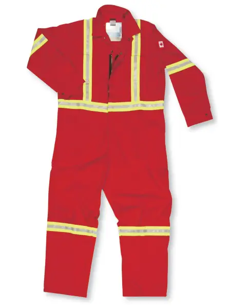 Red Ultra Soft Coveralls with custom logo - Workwear Toronto - WTBK1700FRI-RED - Front