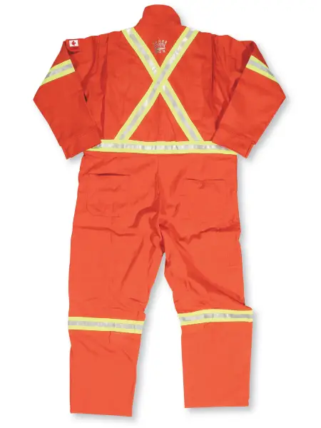 Ultra Soft Orange Coverall With Your Logo - Workwear Toronto - WTBK1700FRI-ORG - Back
