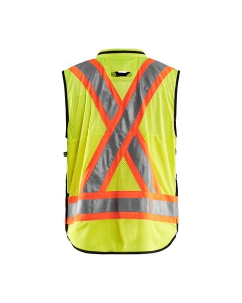 WTBL3134 - Hi-Vis Surveyors Vest - WorkwearToronto.com - Promotional products in Toronto - Back - Custom Clothing Embroidery and Heat Press