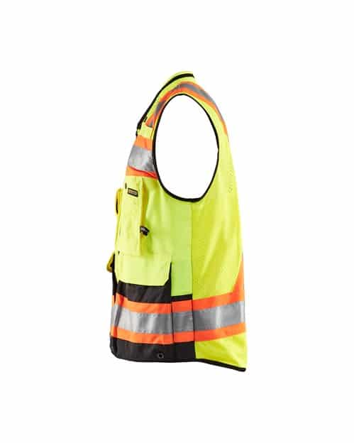 WTBL3134 - Hi-Vis Surveyors Vest - WorkwearToronto.com - Promotional products in Toronto - Side - Custom Clothing Embroidery and Heat Press