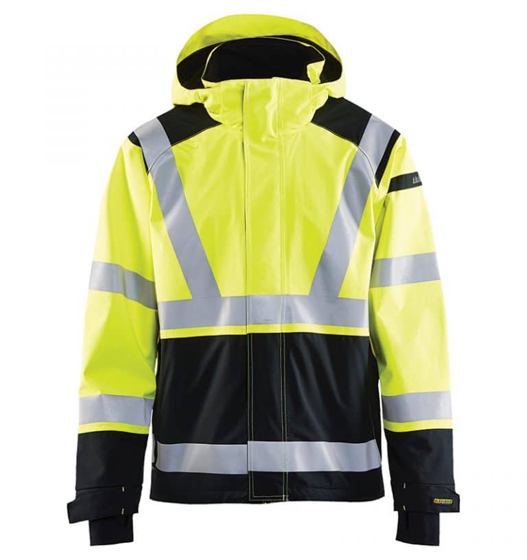 Custom hi-vis jackets with your logo - Corporate apparel in GTA - Promotional Products - Men's Jackets - WTBL4787 Yellow Black front