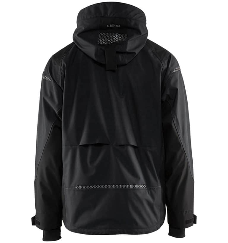 Shell Jackets for men branded with your logo - Corporate Apparel - Promotional Products - Heat Transfer - Screen Printing - Embroidery - WTBL4797 Black Back