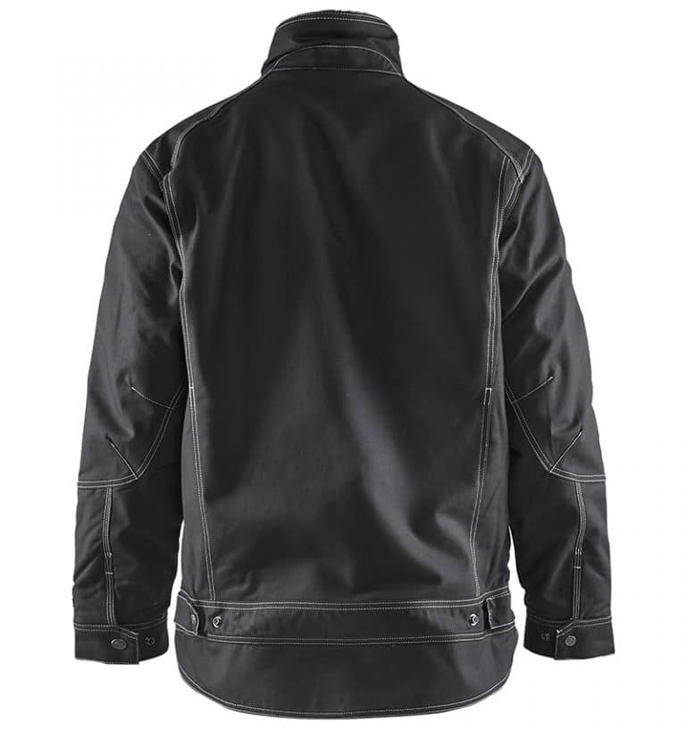 Custom Logo - Pile Lined Jacket - Workwear Toronto - WTBL4816 - Black - back - Heat Transfer - Screen Printing - Embroidery