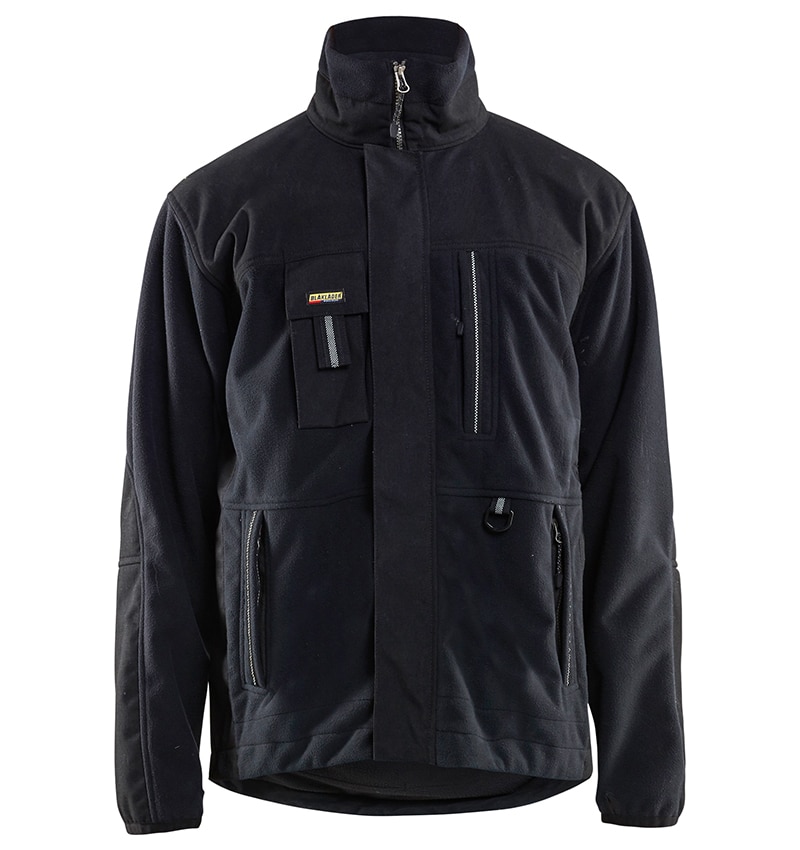Custom Logo - Fleece jackets - WTBL4855 - Black - Front - Workwear Toronto - Custom Branded items - Heat Transfer, Screen Printing & Embroidery - GTA - Brampton - Etobicoke
