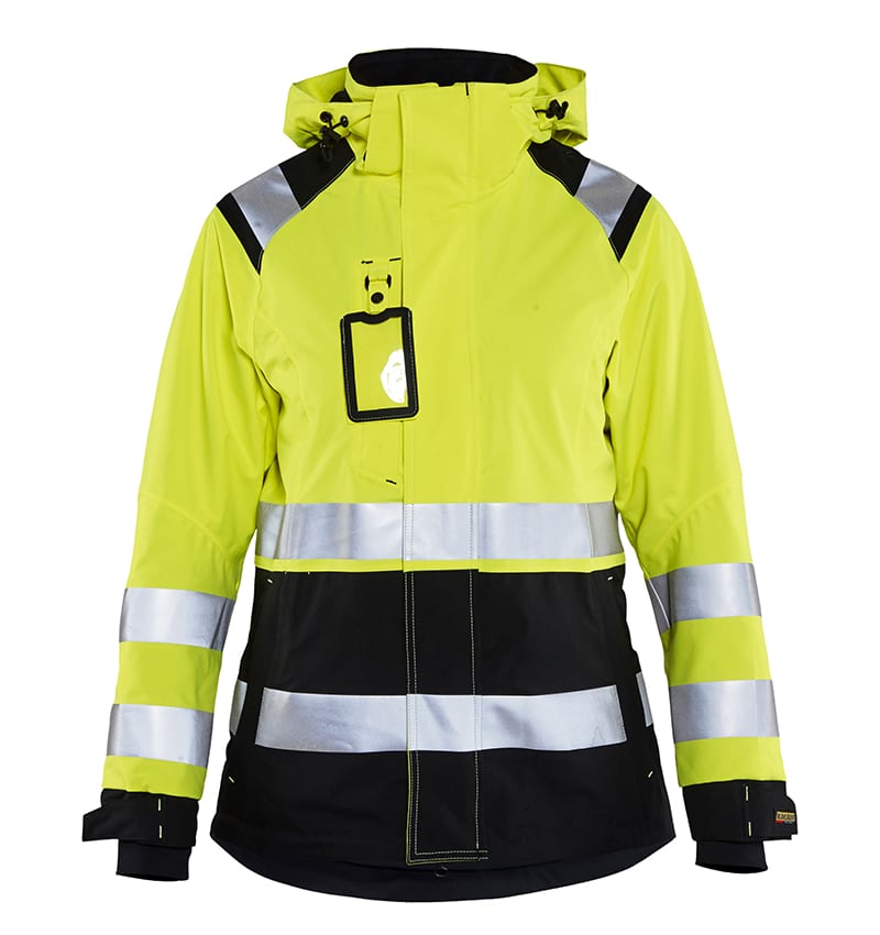 Custom Logo - Safety Jacket - High Visibility - WTBL4904 Yellow front - Workwear Toronto - Corporate Apparel - Heat Transfer - Screen Printing - Embroidery - Promotional Items