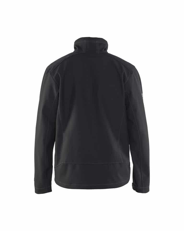 WTBL4957 - WorkwearToronto.com - Men's Softshell Jacket - Black - Back