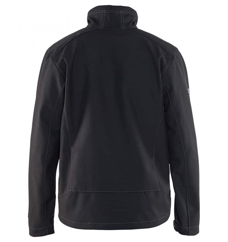 Custom Softshell jacket - Your logo - WTBL4957 black back - Workwear Toronto - Corporate Apparel - Promotional Products - Heat Transfer - Screen Printing - Embroidery - Mississauga