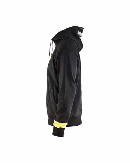 WTBL4958 - Back & Yellow Highviz - Men's hoodies - Hi-Vis - Side Custom Embroidery - Cost