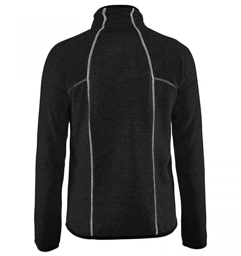 Custom Logo Knitted Jacket - WTBL4965 Dark Grey Back - Workwear Toronto - Corporate Apparel - Heat Transfer - Screen Printing - Embroidery - Promotional Products - Etobicoke