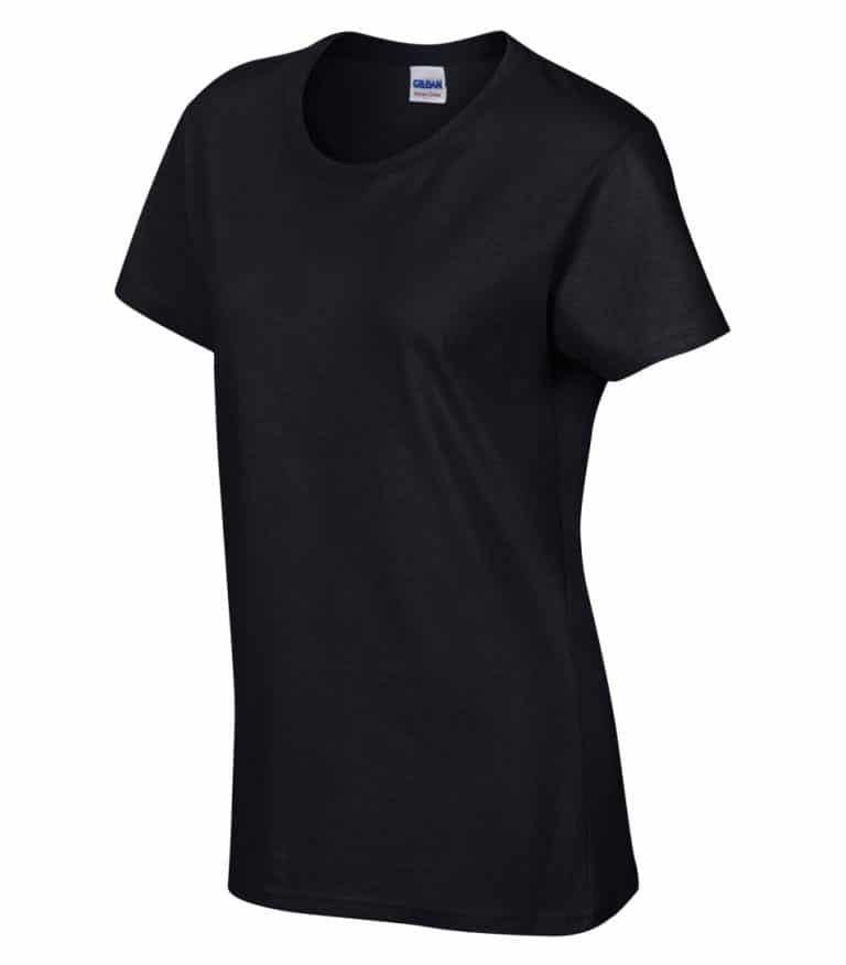 WTSM5000L-W - Black - WorkwearToronto.com - Women's T-Shirt With Optional Logo - Fit Ladies T-shirt - Custom Clothing in Toronto