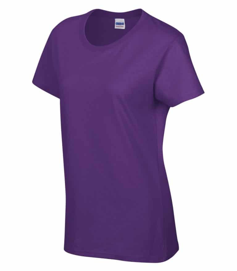 WTSM5000L-W - Purple - WorkwearToronto.com - Women's T-Shirt With Optional Logo - Custom T Shirts in GTA
