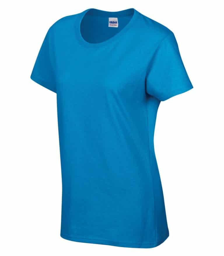 WTSM5000L-W - Sapphire - WorkwearToronto.com - Women's T-Shirt With Optional Logo - Custom Clothing in Etobicoke