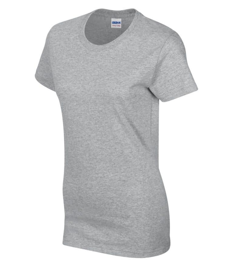 WTSM5000L-W - Sport Grey - WorkwearToronto.com - Women's T-Shirt With Optional Logo - Custom Clothing in Mississauga