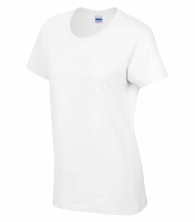 WTSM5000L-W - White - WorkwearToronto.com - Women's T-Shirt With Optional Logo - Custom Clothing in GTA