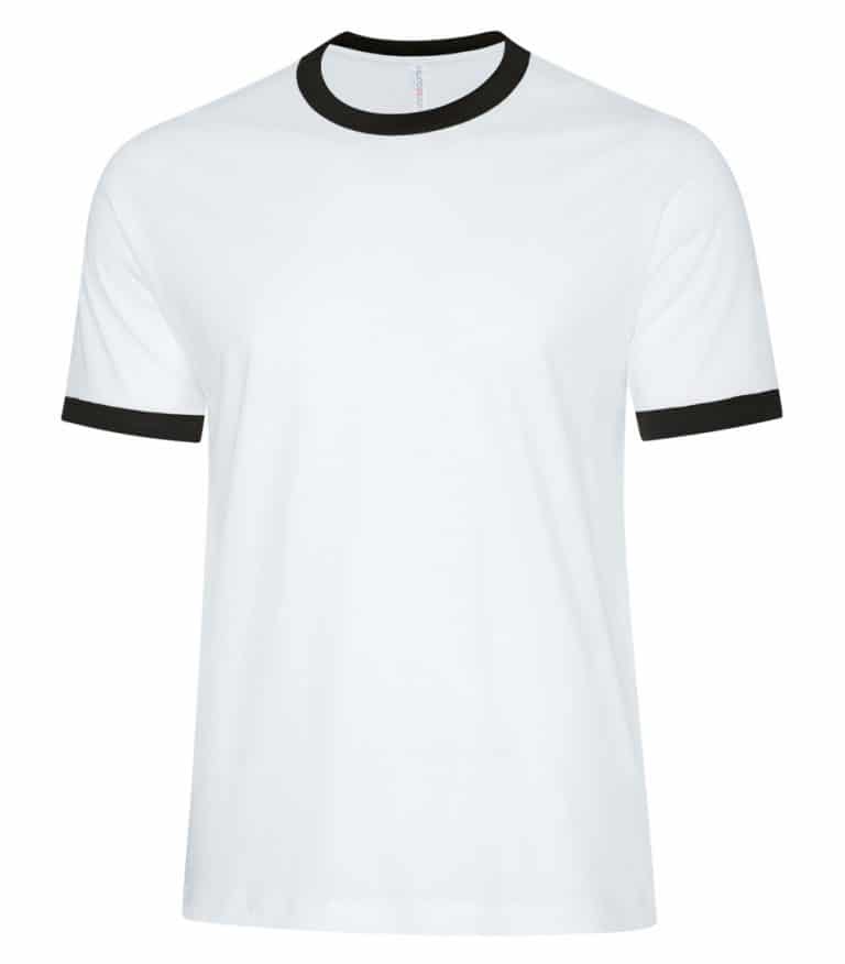 WTSMATC9001 - White & Black - WorkwearToronto.com - Men's T-Shirts - Embroidery, Screen Printing and Heat Press