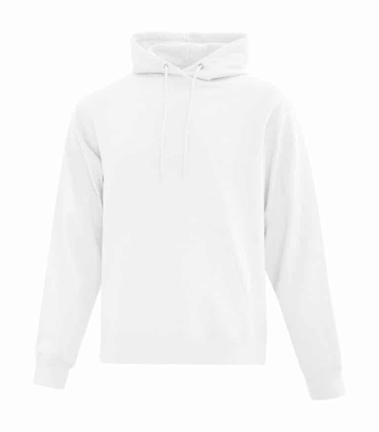 WTSMATCF2500 - White - Hooded Sweatshirt For Men - WorkwearToronto.com - Men's Hoodies Sweatshirts - Custom Clothing Embroidery and Heat Press