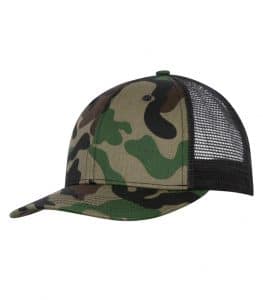 WTSMC1318 - Camo - Black - WorkwearToronto.com - Headwear - Baseball Hats - Custom Decoration Embroidery Cost - Trucker Cap