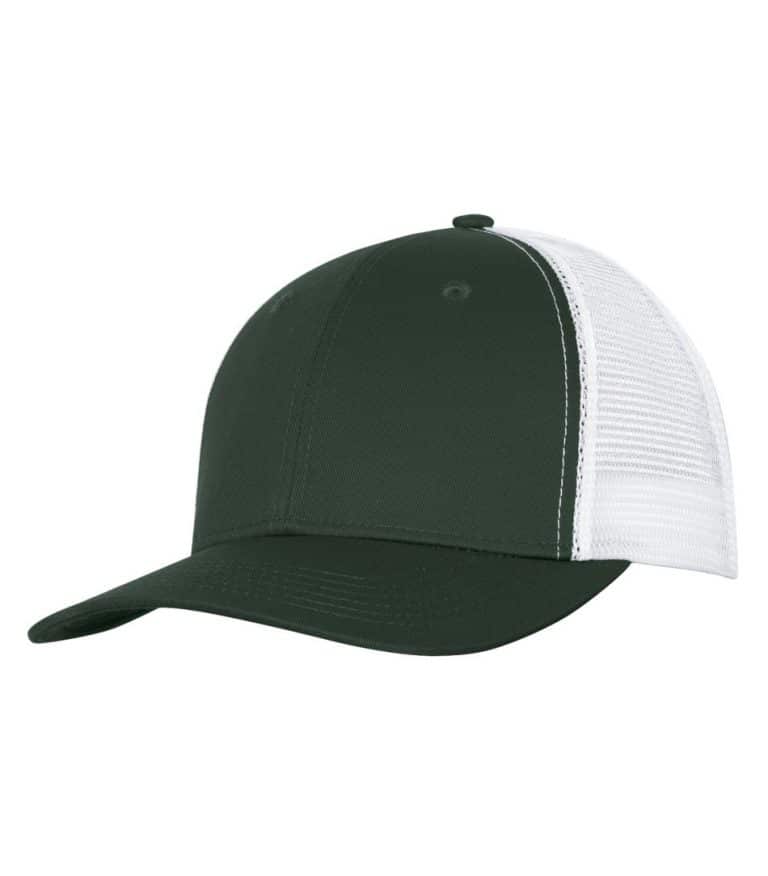 WTSMC1318 - Forest - White - WorkwearToronto.com - Headwear - Baseball Hats - Custom Decoration Embroidery Cost - Heat Press