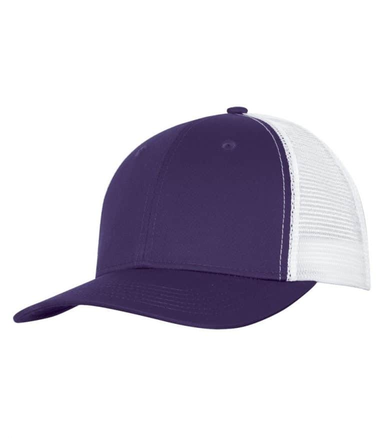 WTSMC1318 - Purple - White - WorkwearToronto.com - Headwear - Baseball Hats - Custom Decoration Embroidery Cost