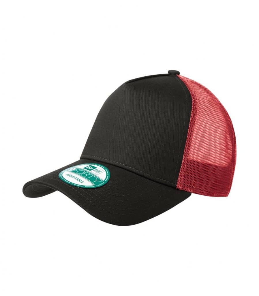 WTSMNE205 - Black - Scarlet - WorkwearToronto.com - Headwear Caps - Hats - Custom Embroidery - Heat Press - Cost