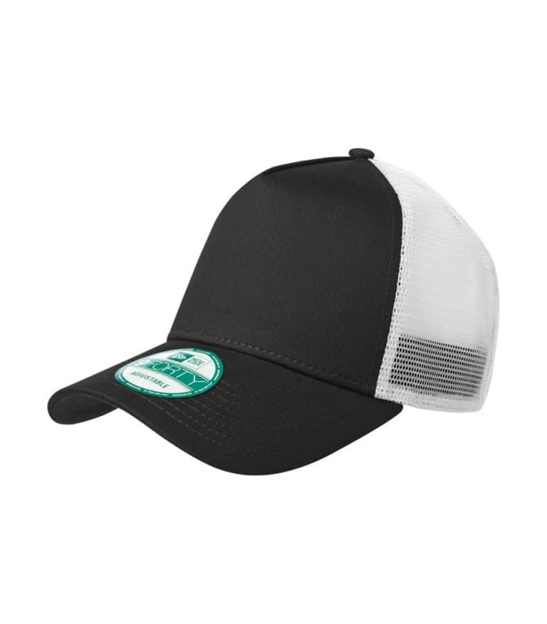 WTSMNE205 - Black - White - WorkwearToronto.com - Headwear Caps - Hats - Custom Embroidery - Heat Press - Cost