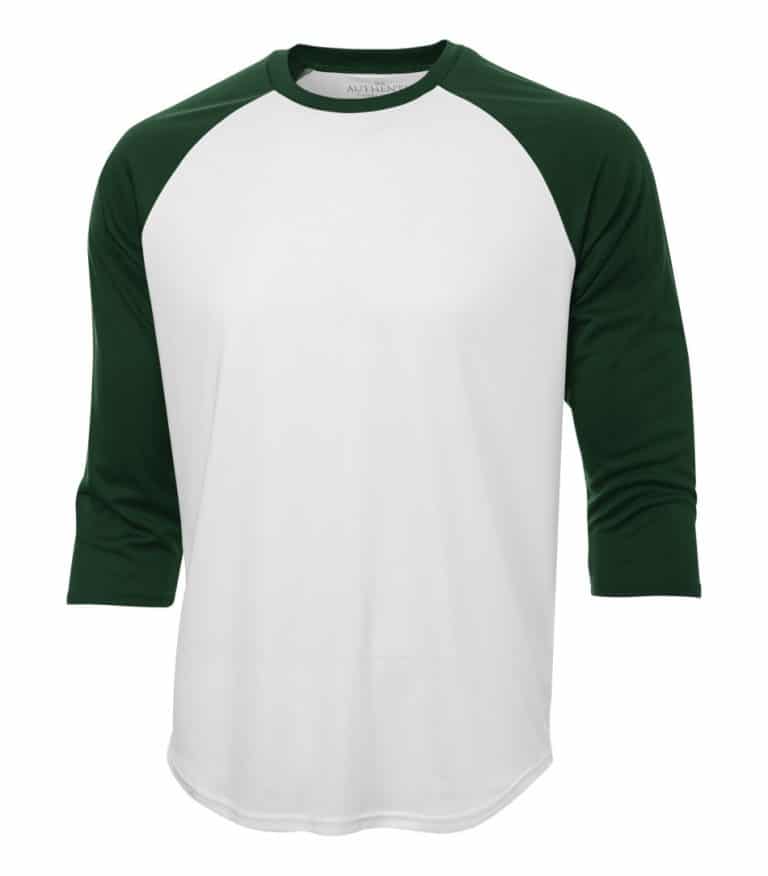 WTSMS3526 - White & Forest Green - WorkwearToronto.com - T-Shirts - Custom Pricing in GTA