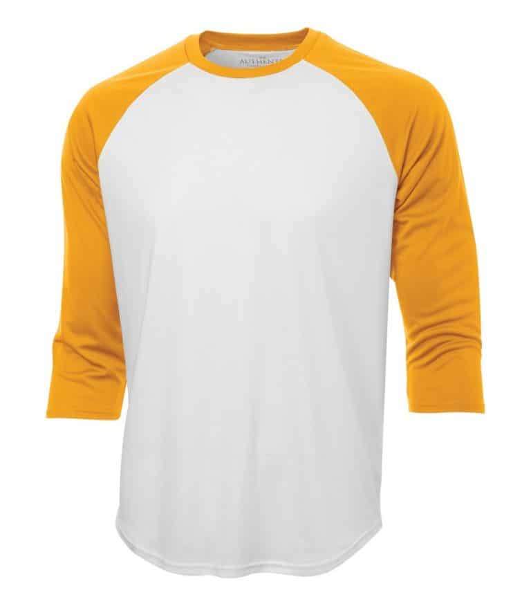 WTSMS3526 - White & Gold - WorkwearToronto.com - T-Shirts - Custom T Shirts Pricing
