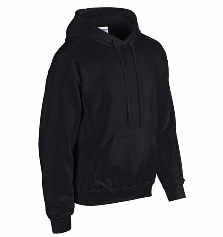 Custom Sweatshirt Hoodie with Your Logo - WTSN1850 Black - Promotional Products - Heat Transfer - Screen Printing - Embroidery