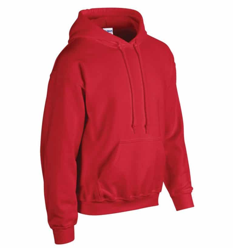 Custom Sweatshirt Hoodie with Your Logo - WTSN1850 Red - Promotional Products - Heat Transfer - Screen Printing - Embroidery