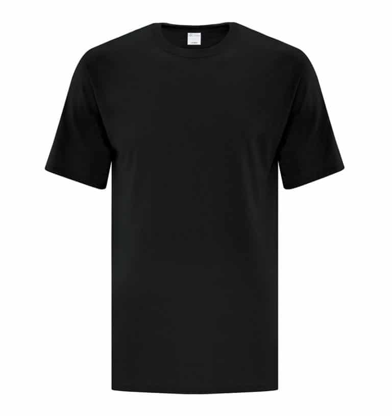 Custom Everyday T-Shirt With Your Logo - Cotton - Promotional Products - Workwear Toronto - WTSNATC1000T Black