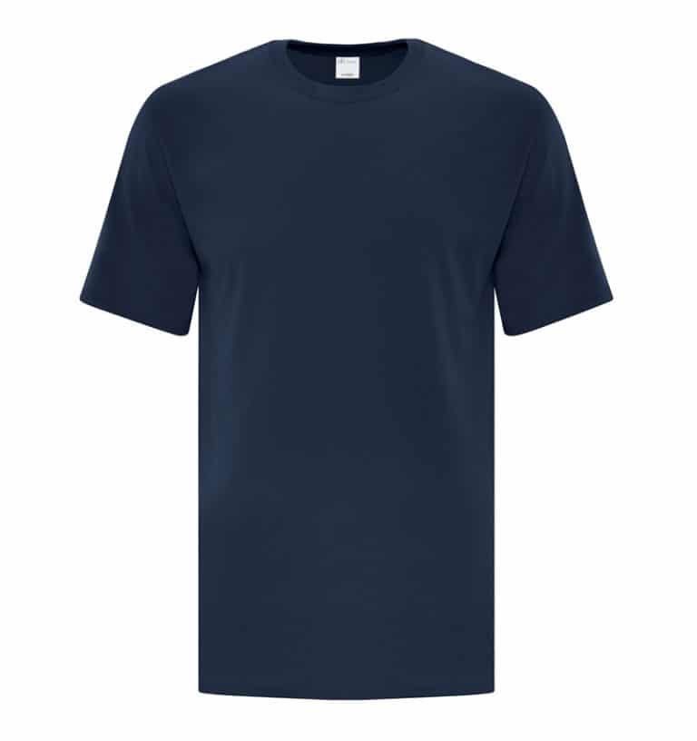 Custom Everyday T-Shirt With Your Logo - Cotton - Promotional Products - Workwear Toronto - WTSNATC1000T Navy