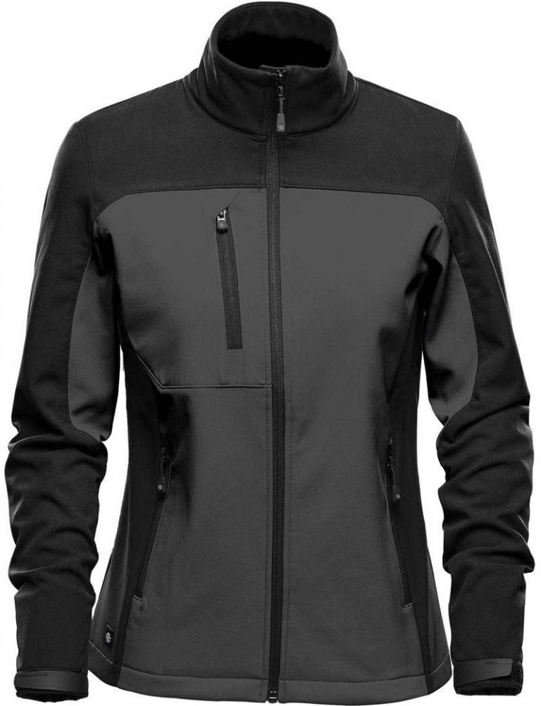 WTSTBHS-3W DOLPHIN BLACK Front - WorkwearToronto.com - Softshell Jackets with custom logo