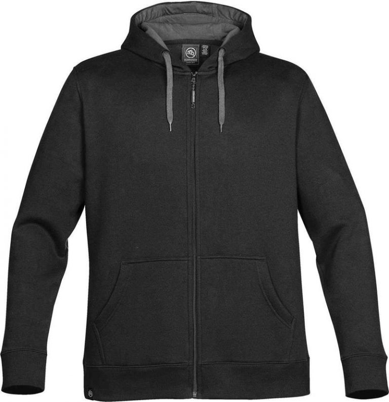 WTSTCFZ-4 - Black Granite - WorkwearToronto.com - Men's Baseline Full Zip Hoodie - Custom Clothing Embroidery and Heat Press - Front