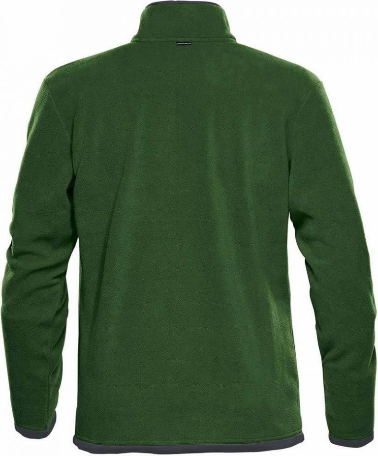 WTSTFPL-1 - Green Garden & Graphite - WorkwearToronto.com - Shasta Tech Fleece Jacket for Men - Back - Custom Clothing Embroidery and Heat Press