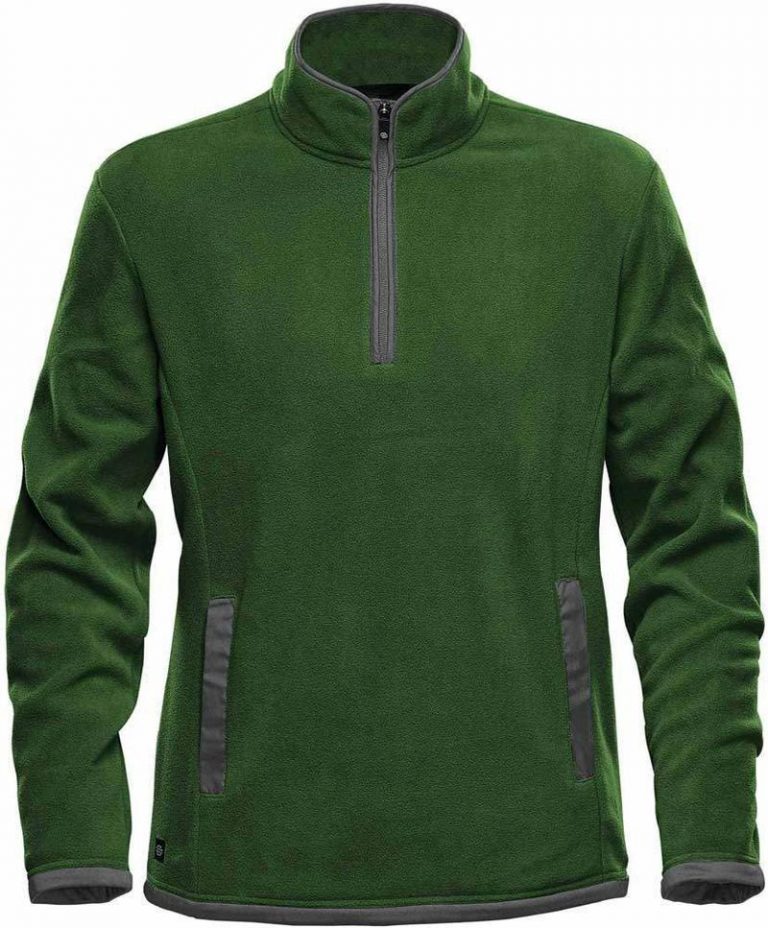 WTSTFPL-1 - Green Garden & Graphite - WorkwearToronto.com - Shasta Tech Fleece Jacket for Men - Front - Custom Clothing Embroidery and Heat Press