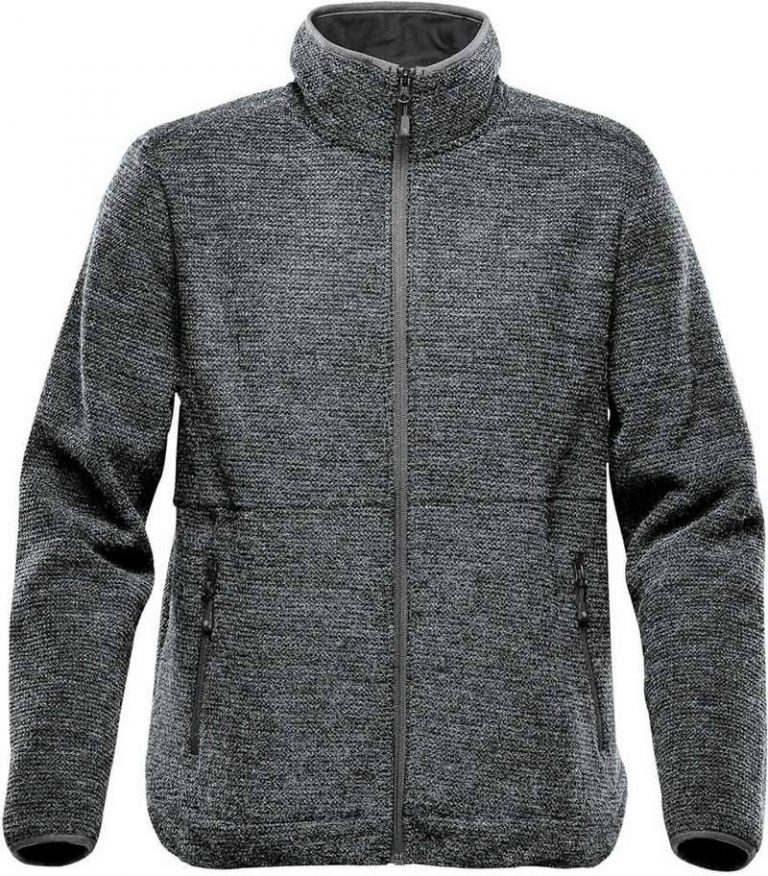 WTSTKR-1 - Graphite - WorkwearToronto.com - Men's Knit Fleece Jacket With Custom Logo