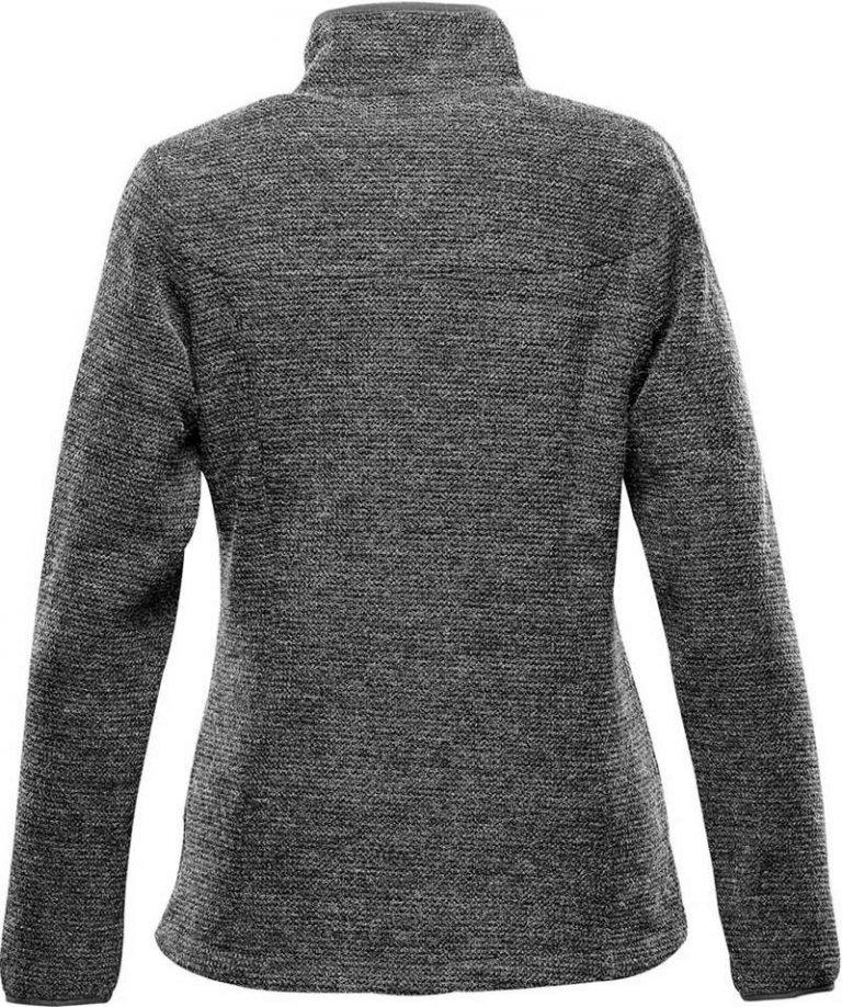 WTSTKR-1W - Graphite - WorkwearToronto.com - Women's Fleece Knit Jackets - Back