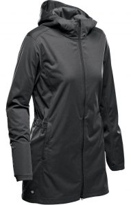 WTSTKSL-1W Dolphin Black - WorkwearToronto.com - Women's Belcarra Softshell Jackets with custom logo