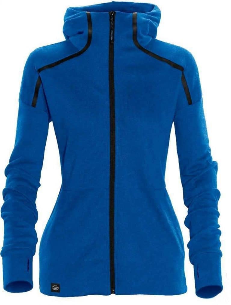 WTSTMH-1W - AzureBlue - Women's Helix Thermal Hoodie - WorkwearToronto.com - Custom Clothing Embroidery and Heat Press - Front
