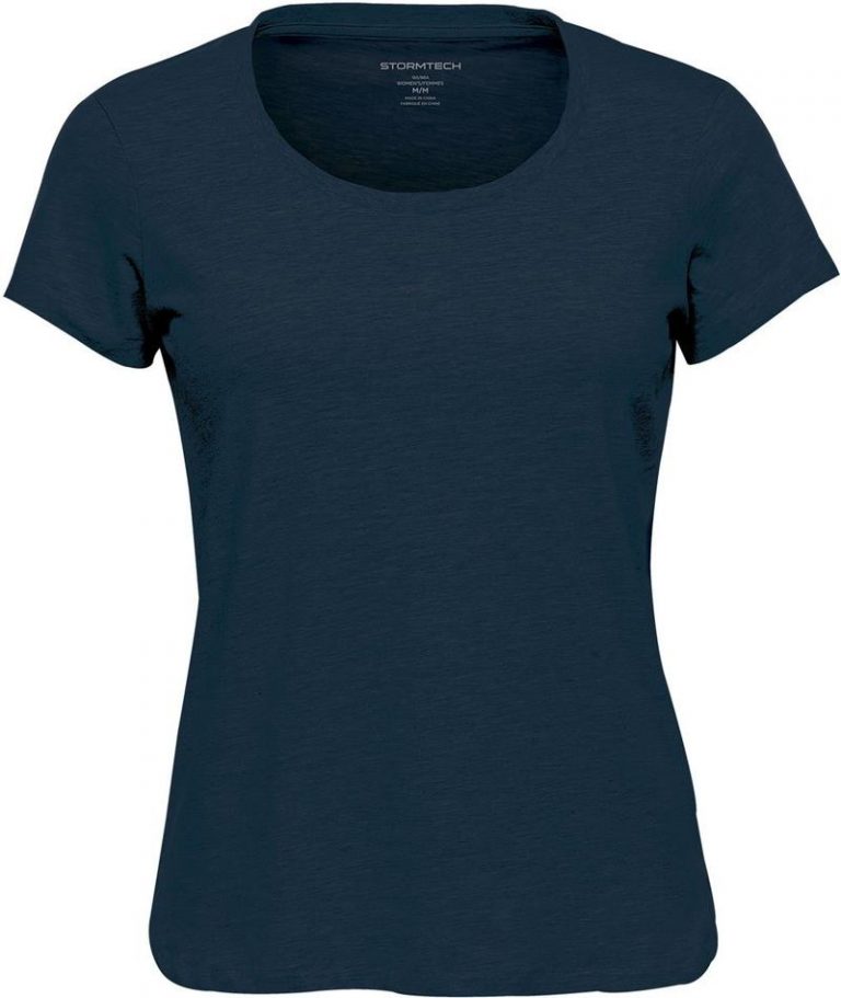 WTSTTG-1W - Navy Heather - WorkwearToronto.com - Women's T-Shirts - Custom Printed T Shirts in Toronto