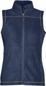 WTSTVX-4W - Navy, Granite & Black - WorkwearToronto.com - Woman's Reactor Fleece Vest - Front - Custom Clothing Embroidery and Heat Press
