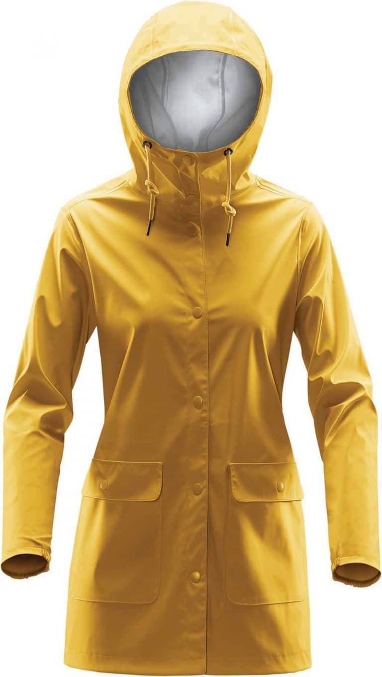 WTSTWRB-1W - Gold - WorkwearToronto.com - Women's Rain Jackets - Rain Jacket Shells - Front - Custom Clothing Embroidery and Heat Press