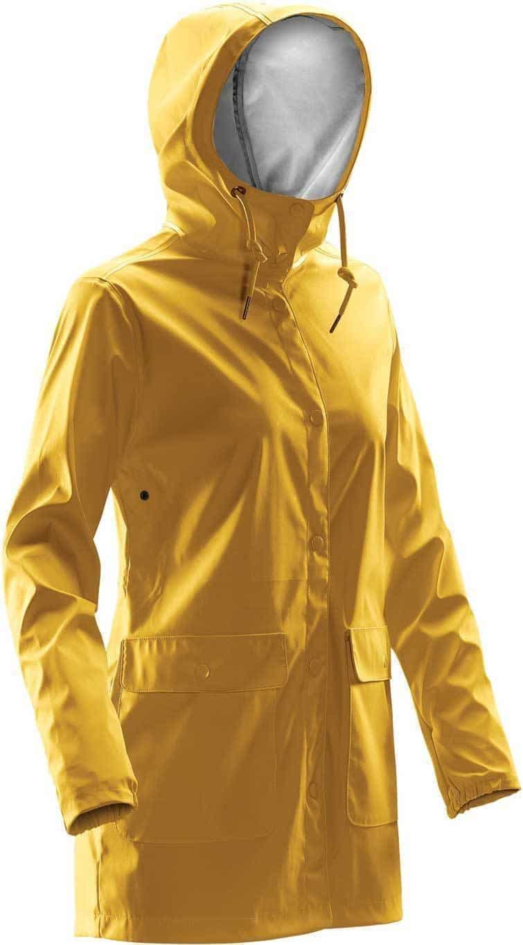 WTSTWRB-1W - Gold - WorkwearToronto.com - Women's Rain Jackets - Rain Jacket Shells - Side - Custom Clothing Embroidery and Heat Press