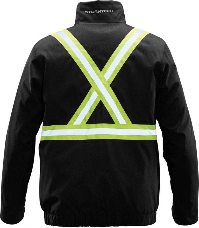 WTSTXLT-4R - Black - WorkwearToronto.com - Hi-Vis Reflective Jackets for men & Women - Back